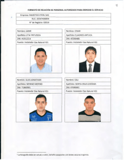 MADETECH PERU SAC RUC:20547406894 N° de Registro