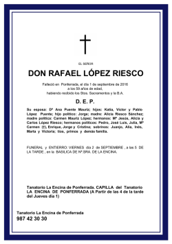 DON RAFAEL LÓPEZ RIESCO