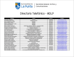 Funcionarios - Municipalidad Distrital de La Punta