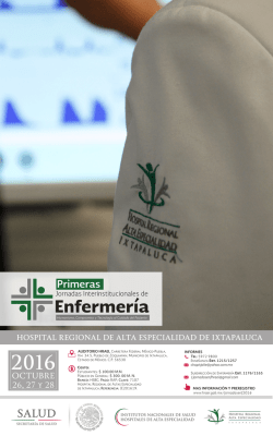 Primeras - Hospital Regional de Alta Especialidad de Ixtapaluca