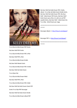 My Dear Wolf de Kelly Dream PDF, Kindle, eBook. Te Lo Dije de