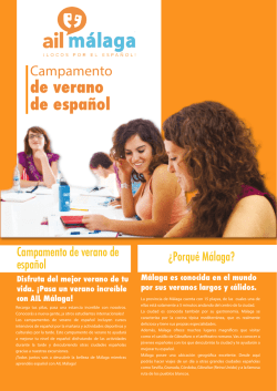 Descarga nuestro folleto - AIL Málaga Escuela de español