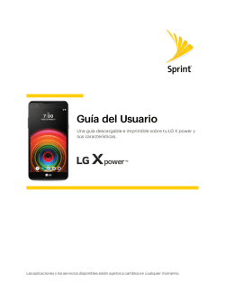 Guía del Usuario de LG X power