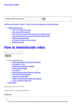 how to masterburate video