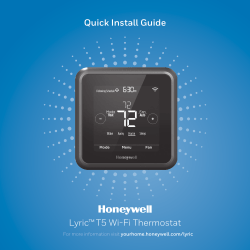 33-00151ES—03 - Lyric T5 Wi-Fi Thermostat
