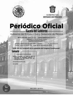 Decreto Número 133. - Gobierno del Estado de México