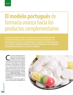 El modelo portugués de farmacia avanza hacia los