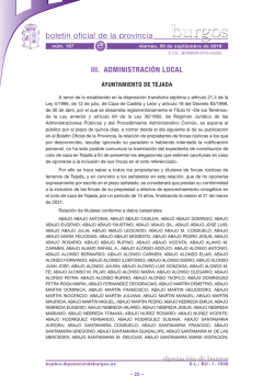 Anuncio 201605250 - Boletín Oficial de la Provincia de Burgos