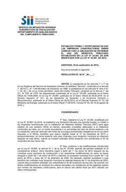 Resolución Exenta SII N°145 del 01 de Septiembre del 2010