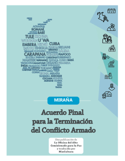 MIRAÑA (Versión pdf) - Alto Comisionado para la Paz