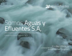 Brochure Corporativo - Aguas y Efluentes SA