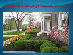 Professional Landscaping Company in Victoria, BC