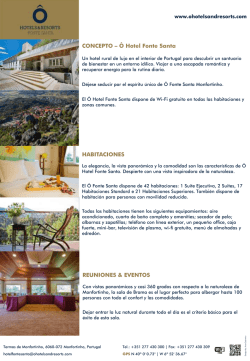 Factsheet - Ô Hotels & Resorts