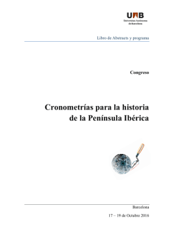 Cronometrías para la historia de la Península Ibérica - Iber