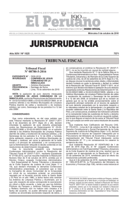 tribunal fiscal - Peruana