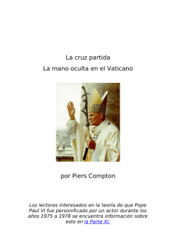 La cruz partida La mano oculta en el Vaticano por