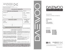 Manual - Daewoo Electronics México