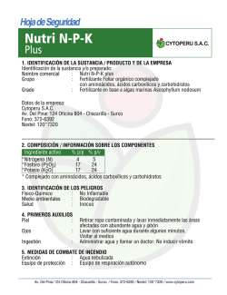 HS Nutri NPK - CYTO PERU SAC