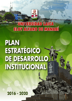 PEDI- ULEAM 2016 – 2020 - Universidad Laica Eloy Alfaro de Manabi