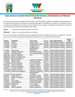Notificación Personal - CNP 0139 - Villavicencio