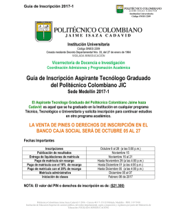 Tecnólogos Graduados del PCJIC - Politécnico Colombiano Jaime