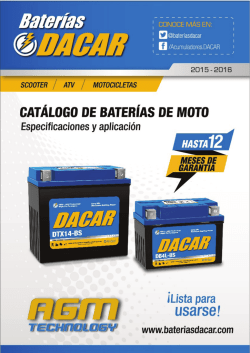 Motocicletas - Baterías Dacar