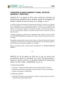 Perfil del contratante - Diario oficial de Extremadura