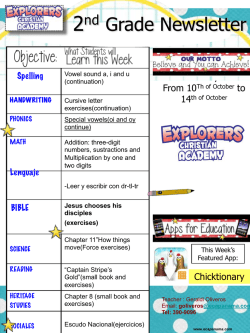 2nd Grade Weekly Newsletter