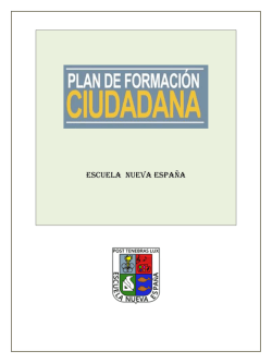 Plan de Formación Ciudadana