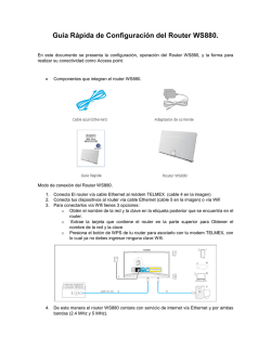 Guía Rápida de Configuración del Router WS880.