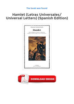 Hamlet (Letras Universales/ Universal Letters) (Spanish Edition