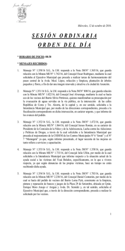 Orden del Día 12/10/2016 - Junta Municipal de Asunción
