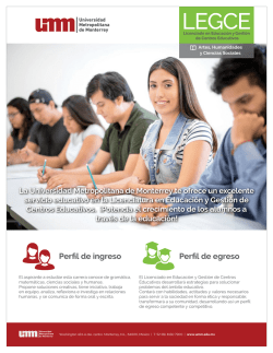 Descargar Plan de Estudios - Universidad Metropolitana de Monterrey
