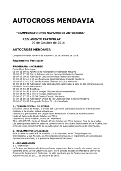 Reglamento - Federación Navarra de Automovilismo