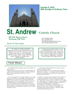 The Bulletin - St. Andrew Catholic Church