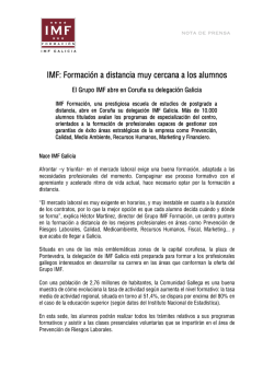 IMF abre su delegación Galicia
