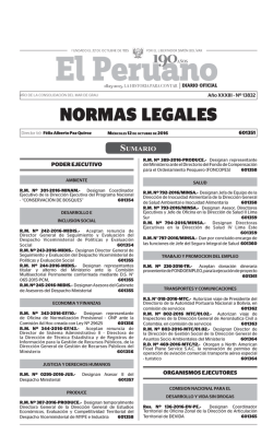 normas - Diario Oficial El Peruano