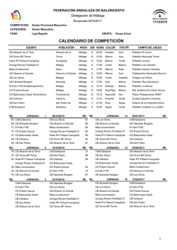Calendario PDF - Federación Andaluza de Baloncesto