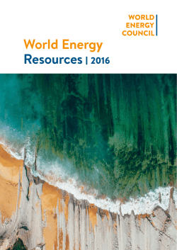 World Energy Resources 2016