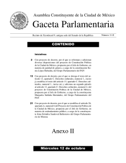 Anexo II - Gaceta Parlamentaria, Cámara de Diputados