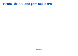 Manual del Usuario para Nokia N97