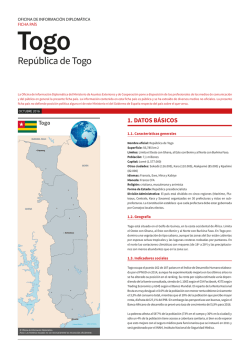 Ficha país de Togo - Ministerio de Asuntos Exteriores y de