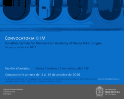 KHM - Facultad de Artes - Universidad Nacional de Colombia