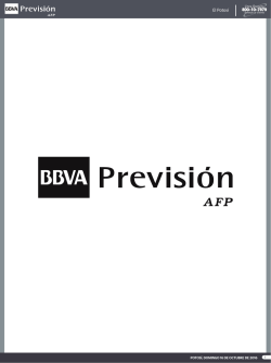 Potosí - BBVA Previsión AFP