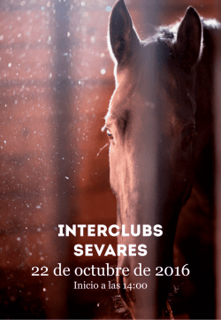 Interclubs 221016 - Yeguada de Sorribas