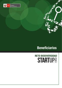 Beneficiarios - Start Up Perú