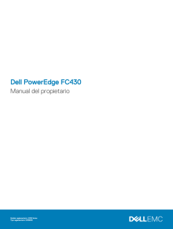 Dell PowerEdge FC430 Manual del propietario