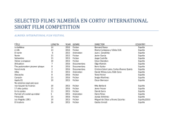 selected films `almería en corto` international short film competition
