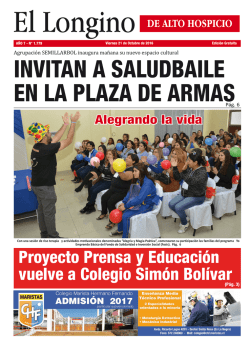 Proyecto Prensa y Educación vuelve a Colegio Simón Bolívar