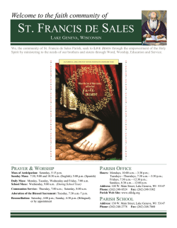 Oct. 16, 2016 - St. Francis de Sales Catholic Church